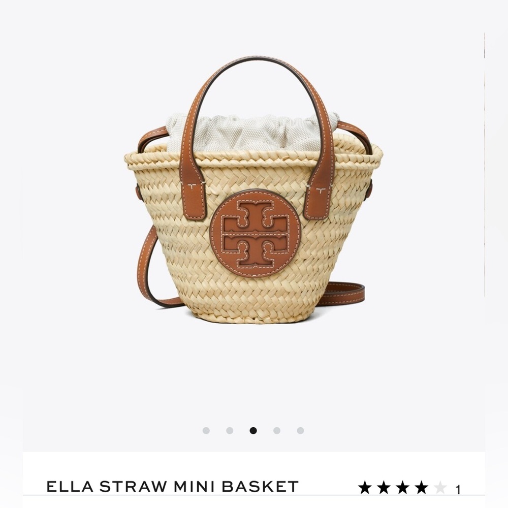 Tory Burch ELLA STRAW MINI BASKET (summer bag)